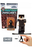 Jada Nano Metalfics Minecraft Metal Döküm Die - Cast Mini Figür - Alex in Netherite Armor - 4 cm