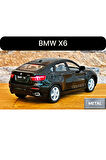 BMW X6 Çek Bırak Die - Cast Kapıları Açılabilen Metal Model Araba - Siyah 1:32 - 11.5 cm