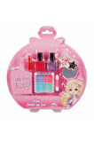 Sürülebilir Mini Makyaj Seti - Far + Ruj + Oje + Aksesuarlar Hepsi Bir Arada Kuaför Set - 3 Yaş +