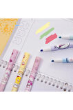 Fosforlu Kalem Seti - Hello Kitty - Kuromi - My Melody - Cinnamoroll - Pompompurin - Pochacco 6 ADET