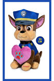 Paw Patrol Figür Peluş Oyuncak Love Serisi - Chase - 20 cm