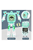 Tetris Oyunlu Transformers Robot Saat - Pastel Yeşil