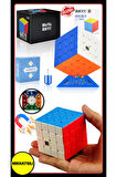 Moyu Meilong 4x4  Magnetic Cube 4M - Mıknatıslı Standlı Tornavidalı Stickersız Akıl Zeka Rübik Küp