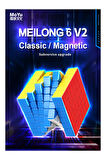 Moyu Meilong 6x6  Magnetic Cube 6M V2 - Mıknatıslı Standlı Tornavidalı Stickersız Zeka Küp