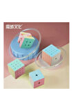 Moyu 2x2 & 3x3 & 4x4 & 5x5 Cube Set Pastel Renkli Stickersız 4 Lü Akıl Zeka Küp Seti