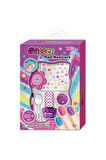 Tokidas Glitter Nail Manicure - Ojeli Simli Stickerlı Parıltılı Tırnak Manikür Makyaj Güzellik Seti N01BA-MOR