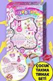 Tokidas Pet Nail Art Playing - Unicorn ve Evcil Hayvan Temalı Baskılı Çocuk Takma Tırnak Sanatı