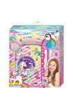 Tokidas Secret Lock Journal & Pom Pom Pen - Unicorn Temalı Gizli Kilitli Pom Pom Kalemli Günlük T108UN