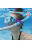 Spark Wave Snorkel Set Dalış Maskesi Deniz Havuz Yüzücü Gözlüğü Gözlük Maske- Yeşil - (14 Yaş Üstü )