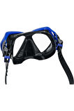 Dominator Pro Snorkel Set Dalış Maskesi Deniz Yüzücü Gözlüğü Gözlük Maske - Mavi - (14 Yaş Üstü )
