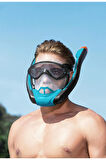 Hydro - Pro Full Face Flowtech Snorkel Set Deniz Dalış Maskesi S - M BEDEN