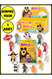 Masha and The Bear Masha ile Koca Ayı Çizgi Film Karakterlerinden Sürpriz Paket Figür - 1 ADET