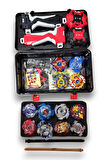 Beyblade Metal Assembled Gyro Tool Box YJ - 8801 - Yeni Nesil Çantalı Beyblade Metal Topaç 12 li Set