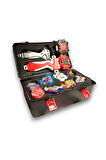 Beyblade Metal Assembled Gyro Tool Box YJ - 8801 - Yeni Nesil Çantalı Beyblade Metal Topaç 12 li Set