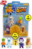 Stumble Guys Seri 1 - 3D Mini 1 i Sürpriz olan 5 li Figür Seti - Lilith Yeti Gingerbread Mr Stumble