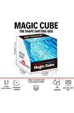 3 Boyutlu Stress Giderici Manyetik Geometrik Mozaikli Mıknatıslı Sihirli Akıl Zeka Rübik Küp - Mavi
