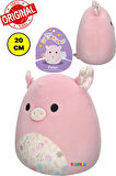 Squishmallows Paskalya Baskılı Göbekli Domuz PETER Yumuşak Pürüzsüz Peluş Oyuncak - 20 cm