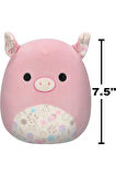 Squishmallows Paskalya Baskılı Göbekli Domuz PETER Yumuşak Pürüzsüz Peluş Oyuncak - 20 cm