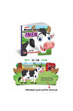 6 lı Hayvanlar Tanıtımlı ilk Kitaplarım Eğitici Okuma Kitabı Aslan - Kedi - Fil- İnek - Köpek- Koyun