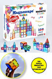 Magnescape Magnetic Tiles Mıknatıslı 3D Yapı Oyuncağı Seti  - 108 Parça
