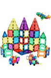 Magnescape Magnetic Tiles Mıknatıslı 3D Yapı Oyuncağı Seti  - 108 Parça