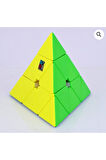 Moyu Meilong Pyramid Magnetic Cube Plastic Box - Mıknatıslı Pyramid Saklama Kutulu Zeka Küpü