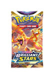 Pokemon Oyun Kartı TCG Sword&Shield Brilliant Stars Booster Pack - 3 Paket (30 KART)