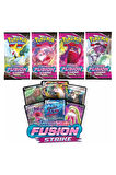 Pokemon Oyun Kartı TCG Sword&Shield Fusion Strike Booster Pack - 3 Paket (30 KART)