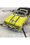 1:43 Ölçekli Lisanslı Metal Retro Amerikan Arabaları - 1955 Pontiac Star Chief - 10 CM