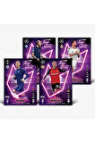 Topps Match Attax 24-25 UEFA Metal Kutulu Futbolcu Kartları Mega Tin Box - 48 Kart (Mor Kutulu)