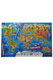 Dünya Kültür Haritası Puzzle Yapboz - 260 Parça