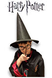 Harry Potter Gryffindor   Figür Kostüm Aksesuarı Çocuk Boy Şapka Keçe Kumaş Düz Siyah Renk 6 Yaş +