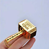 Marvel Avengers Thor'un Çekici - Metal Thor Çekiç Figürlü Anahtarlık - Sarı Altın Renkli