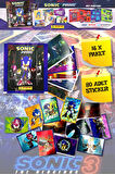 Panini Sonic Prime The Hedgehog Movie - 3 Filmi Sticker Çıkartma - 16 Paket ( 80 Adet Sticker )