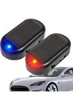 Güneş  Enerji  Şarjlı  Oto Hırsız Caydrıcı Işıklı Mini Fake Alarm