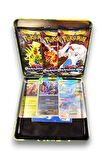 Pokemon Scarlet &Violet Paldean Fates Tin Box TCG Metal Kutulu Lisanssız Pokemon Kart Seti - MODEL2