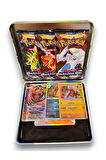 Pokemon Scarlet &Violet Paldean Fates Tin Box TCG Metal Kutulu Lisanssız Pokemon Kart Seti