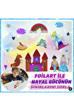 FOILART Peel & Press Yapışkanlı Renkli Basklı Folyo Sanatı 1 li Masal Temalı Set