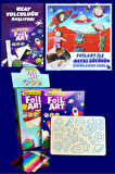 FOILART Peel & Press Yapışkanlı Renkli Basklı Folyo Sanatı 1 li Uzay Temalı Set