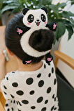 2 ADET - Sevimli Pelüş Panda Figürlü Saç Tokası | Yumuşacık & Şirin Tasarım - 2 ADET