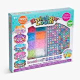 Rainbow Loom Beadmoji Deluxe Set - 2200 Renkli Lastik & 340 Emoji Boncuk, Hızlı Tezgah Dahil