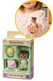 Sylvanian Families Sincap Walnut Squirrel Baby Figür Ceviz Sincabı + Şapka & Çanta Seti - 4/5 CM