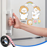 Kendinden Yapışkanlı Manyetik Şerit Bandı Esnek Kolay Kesim Mıknatıslı Güçlü Tutunan Bant 1M X 2 CM