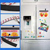 Kendinden Yapışkanlı Manyetik Şerit Bandı Esnek Kolay Kesim Mıknatıslı Güçlü Tutunan Bant 1M X 2 CM