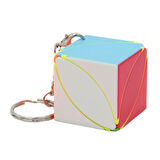 Skew Ivy Rübik Akıl Küpü Taşınabilir Anahtarlık Renkli Dayanıklı Magic Hızlı Dönüşlü Zeka Oyuncağı