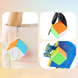 3’lü Set Rübik Akıl Küpü Anahtarlık Mini Zeka Küpleri Hızlı Dönüşlü Dayanıklı Oyuncak