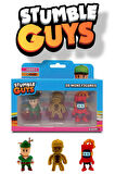 Stumble Guys 3'lü Mini Figür Seri 4 - Green Hood - Fossil Guy - Nitro Mcboomyson