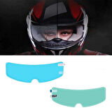 Motosiklet Kaskı Buğu Önleyici Film Su Geçirmez Dayanıklı Çizilmez Lens Şeffaf Koruma - 23.5 CM