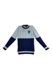 Harry Potter Ravenclaw Quidditch Sweatshirt Lisanslı Örme Kazak Mavi Gri Unisex - XL Beden