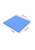 Termal Pad Chipset Ekran Kartı Soğutucu 10x10cm Silikon İletken Mavi 3 6w/mk